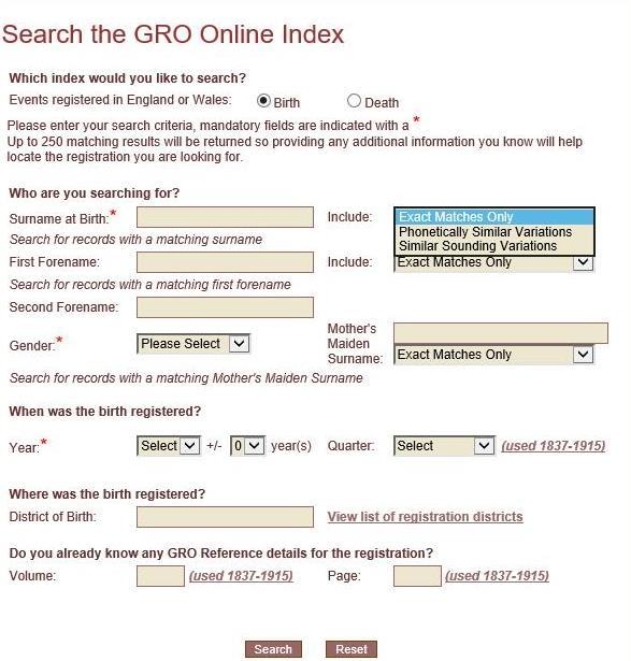 Search Form