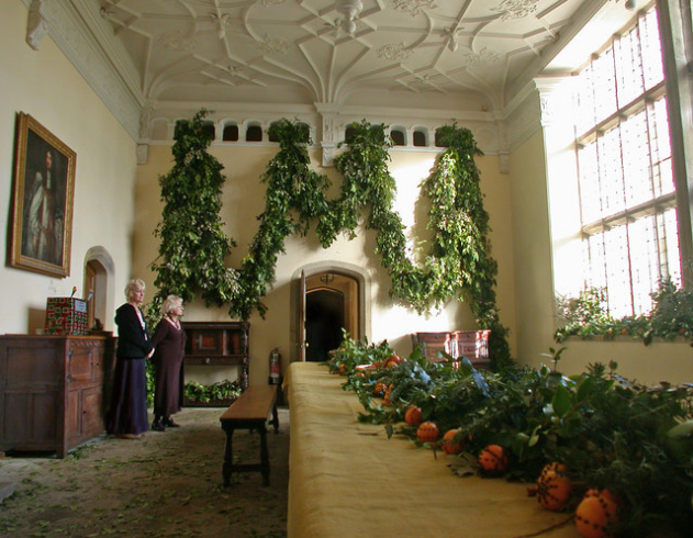 Tudor Christmas Decorations At Trerice