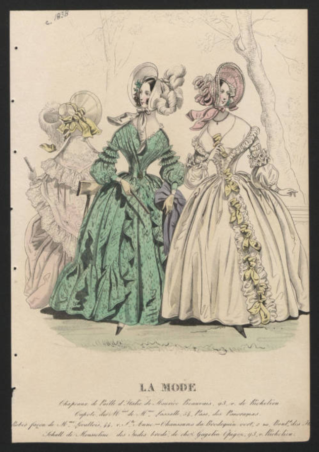Women: 1834-1839. 1830s sleeves and hats Women: 1834-1839. 1830s sleeves and hats